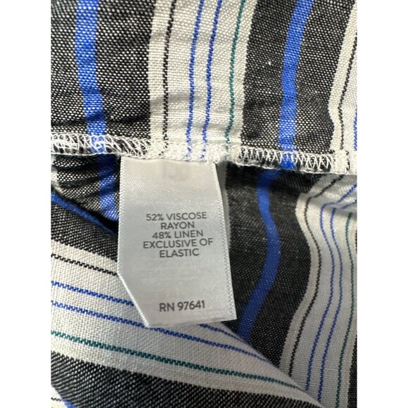 J.Jill Womens Striped Off-Shoulder 3/4 Sleeve Viscose & Linen Blend Top Size S - Picture 6 of 8